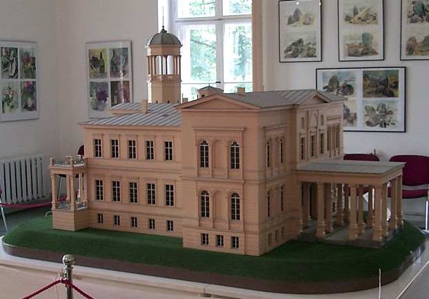 Modell Schloss Biesdorf.