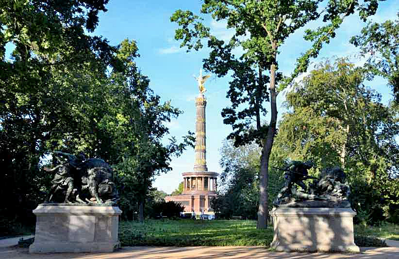 Blick aus dem Großen Tiergarten in Berlin.