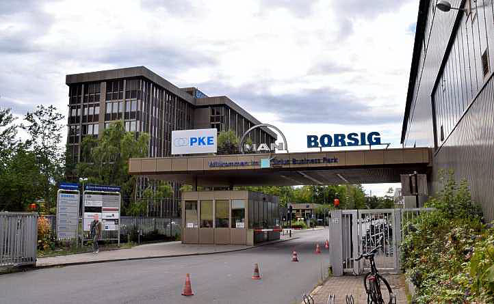 Neuer Werkseingang ehemaliges Borsig Werksgelände, Mieter Fa. Borsig, MAN und PKE.