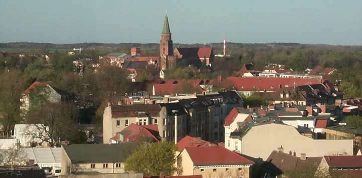 Blick zum Dom St. Peter und Paul in der Stadt Brandenburg