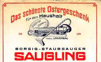 Borsig Staubsauger - Saugling - 1920