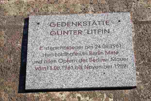 Gedenkstätte Günter Litfin - Ersterschossener am 24.08.1961