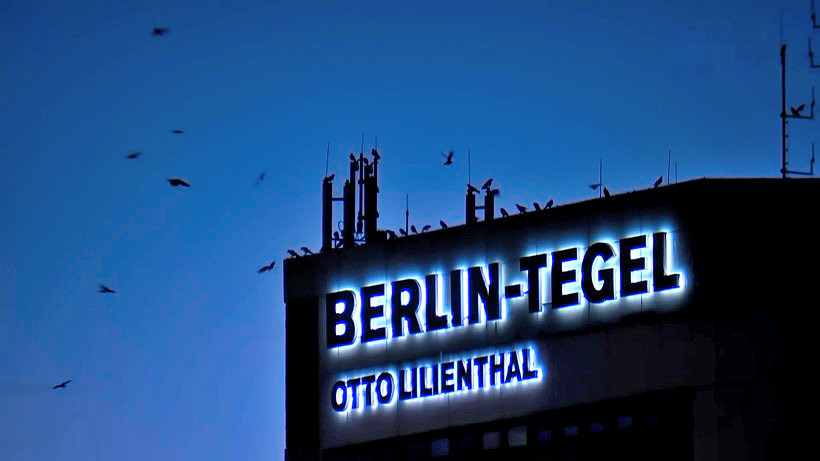 Feierabend fr den Hauptstadtflughafen Berlin-Tegel "Otto Lilienthal".