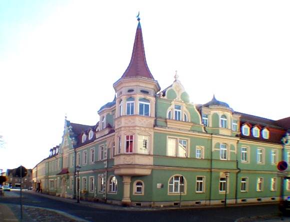 Eckgebäude des Rathauses von Elsterwerda