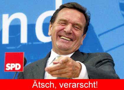 Gazprom-Millionär Gerhard Schröder - SPD.