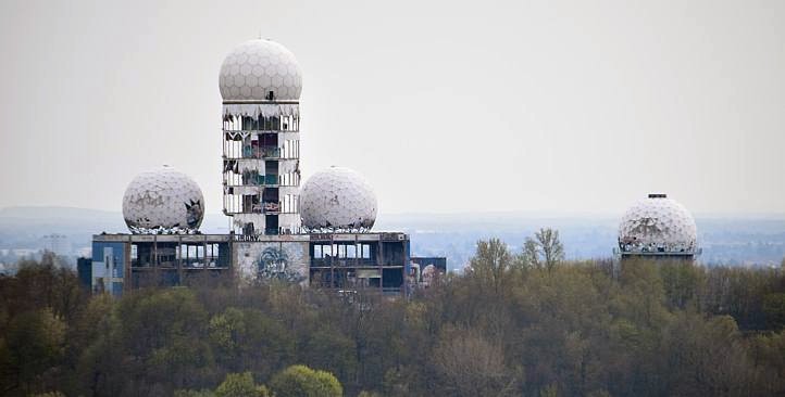 Horroransicht der Radaranlage auf dem Teufelberg 2016