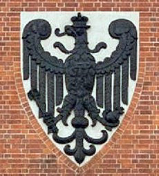 Schwarzer Preußischer Adler am Kaiser Wilhelm Turm - Berlin-Wannsee.