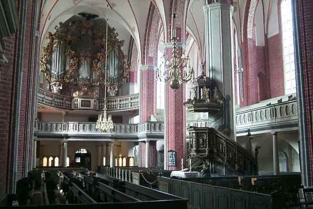 Blick zur Orgel in der St. Katharinenkirche Brandenburg