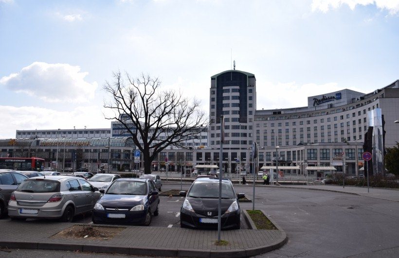 Fürst Pückler Passage in Cottbus, gegenüber dem Hauptbahnhof.
