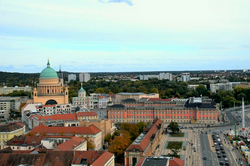 Der Blick vom Turm der Garnisonkirche zum "Alten Markt"-