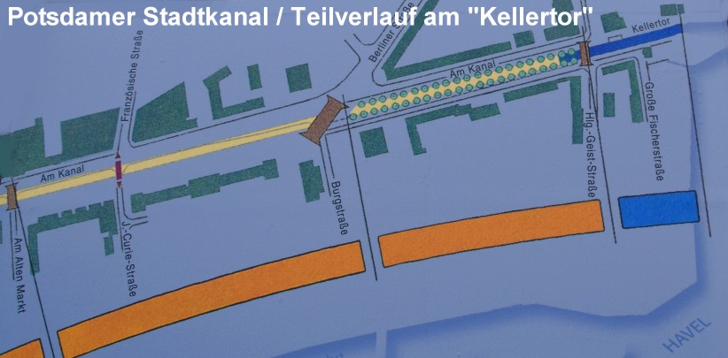 Potsdamer Stadtkanal-Teilverlauf vom "Kellertor".