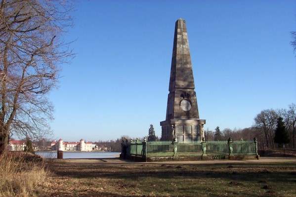 Sicht vom Obelisk nach Schloss Rheinsberg