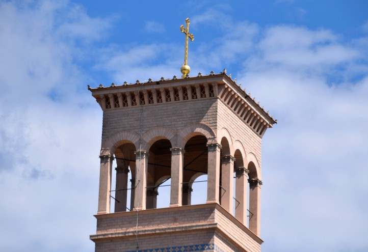Belvedere auf dem "Campanile" Kirchturm der Heilandskirche. 
