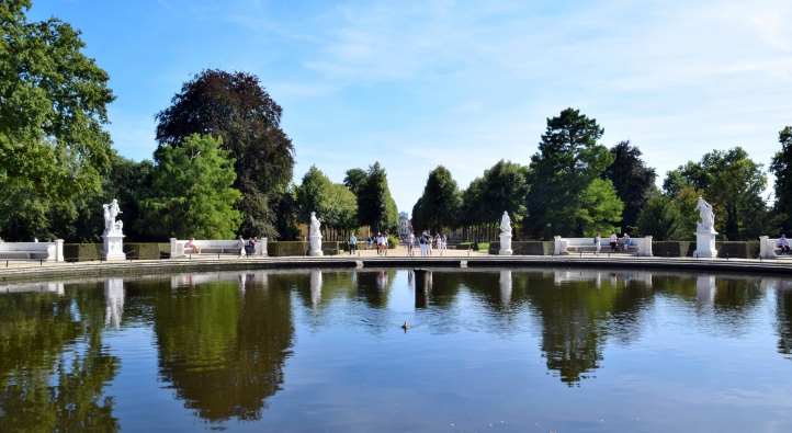 Brunnen der Hauptfontäne im Park Sanssouci.