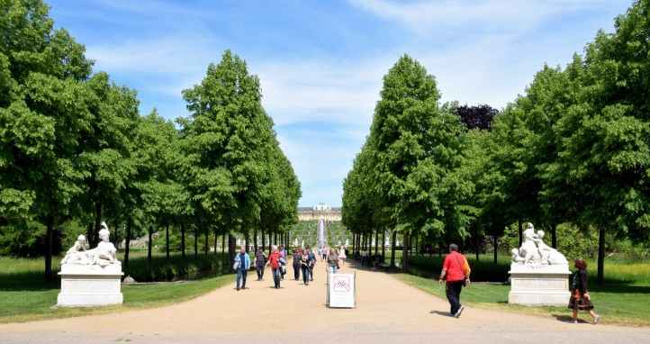 Park Sanssouci - Zugang von Süden.