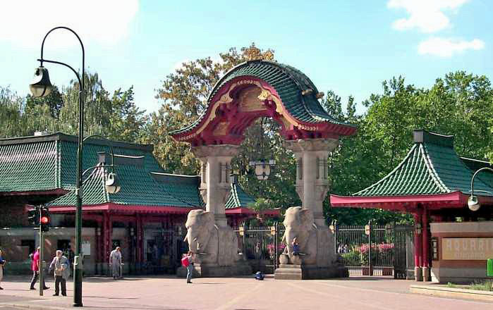 Berliner Zoo - Eingang Elefantentor.