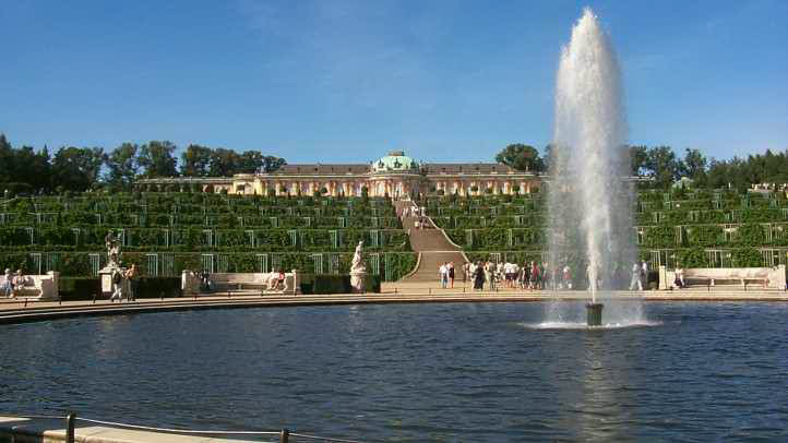 Haupt-Fontäne im Park von Sanssouci
