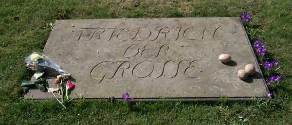 Grabplatte Friedrich des Grossen in Sanssouci