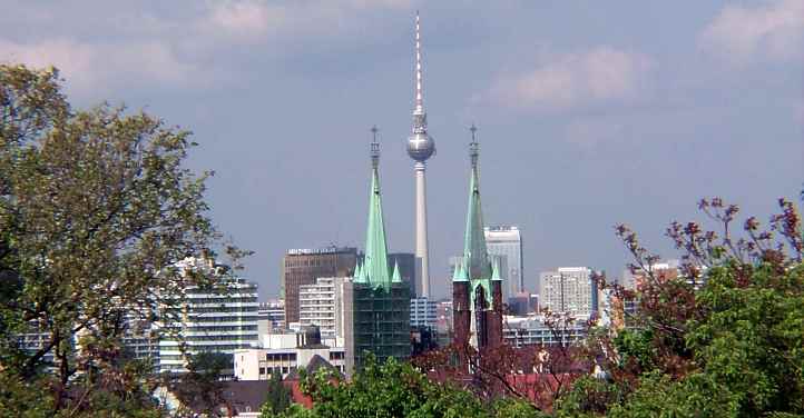 Panorama vom Kreuzberg nach Berlin-Mitte