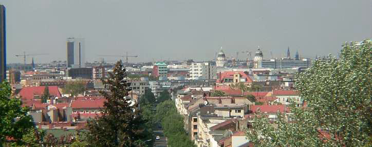 Panorama vom Kreuzberg über die Großbeerenstraße