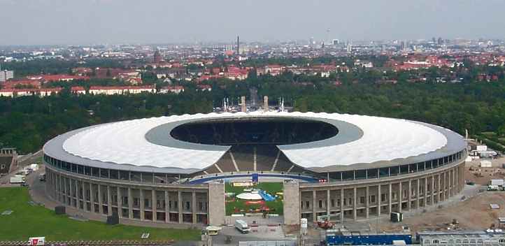Umgebautes Olympiastadion in Berlin