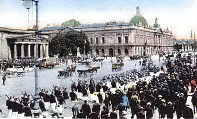Wachtparade in Berlin - Postkarte